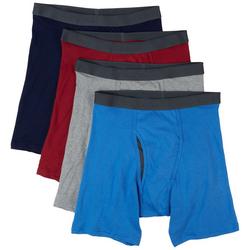 Mens 4-pk. Colorful Solid Boxers