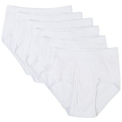 Fruit of the Loom Mens 6-pk. Solid White Cotton Briefs