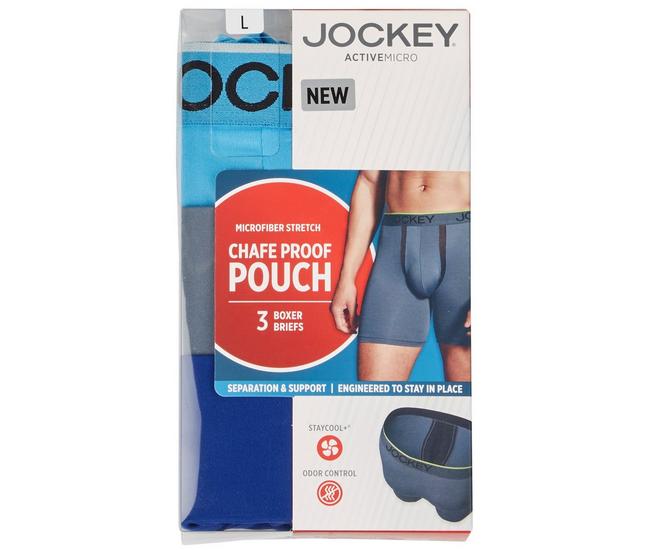 Jockey Men's Underwear Essentials Flex Microfiber 5 Boxer Brief