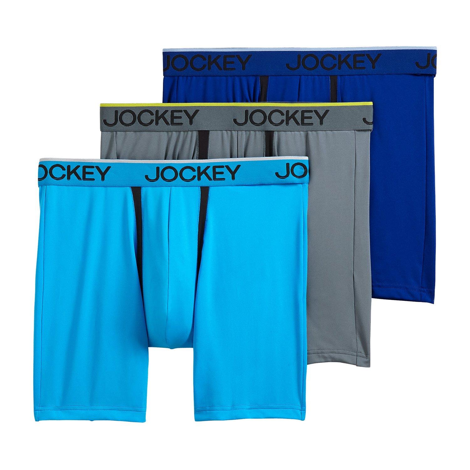 Jockey Men's Underwear Ultimate Breathe 9 Long Leg Boxer Brief - 3 Pack :  : Clothing, Shoes & Accessories