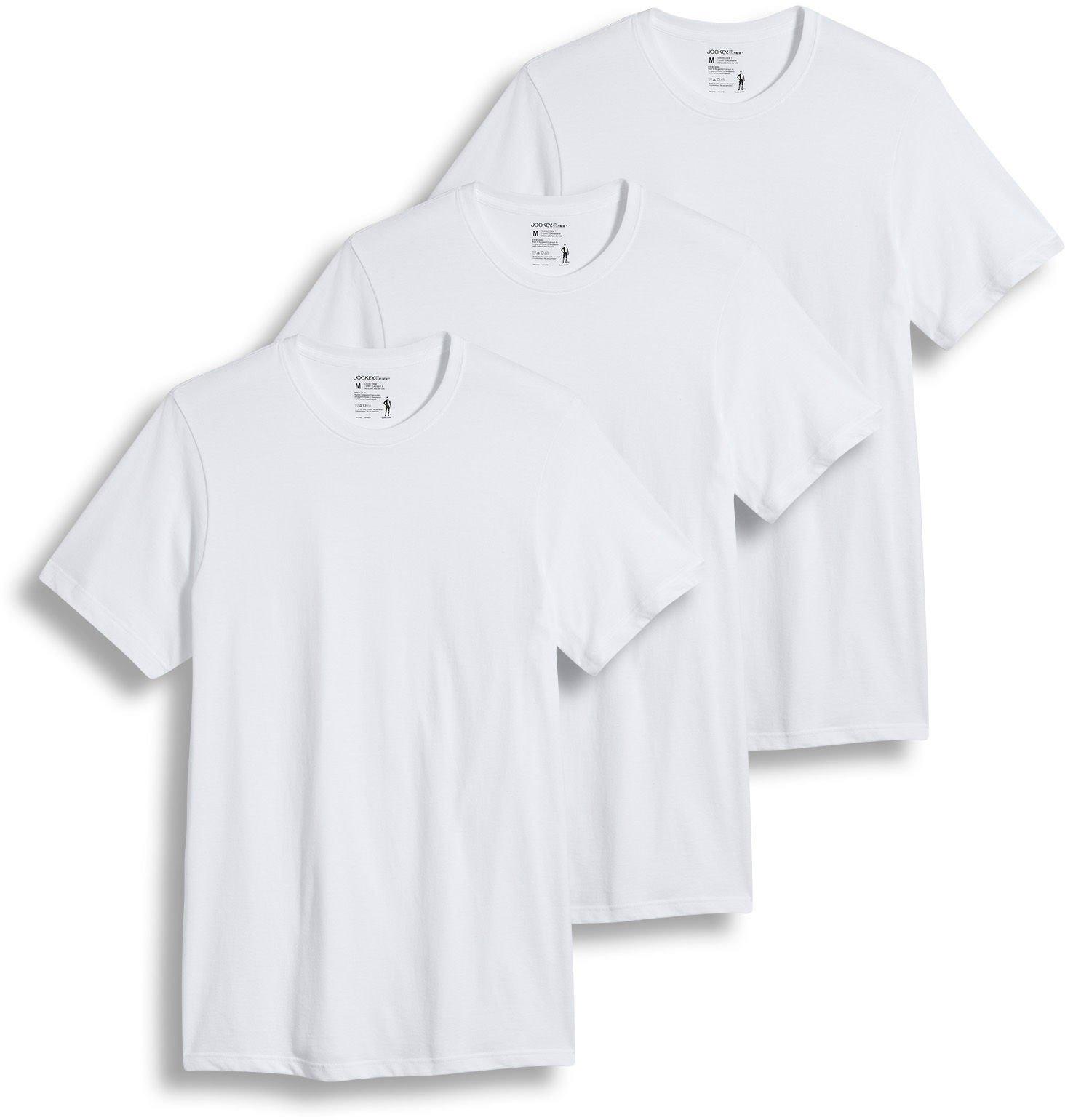Jockey Mens Classics 3-Pk. Cotton Crew Neck T-Shirts