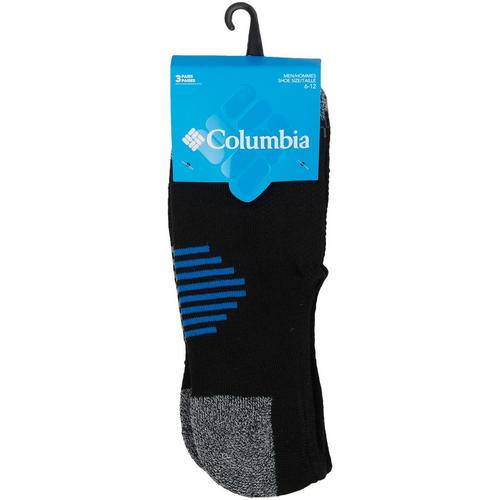 Columbia Mens 3-Pr. Eclipse Liner Half Cushion Socks