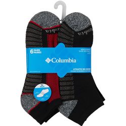 Columbia Mens 6-Pr. Athletic No-Show Half Cushion Socks Set