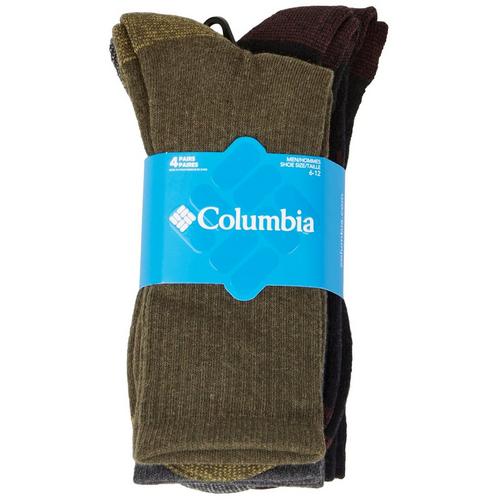 Columbia Mens 4-pk. Cotton Casual Crew Socks