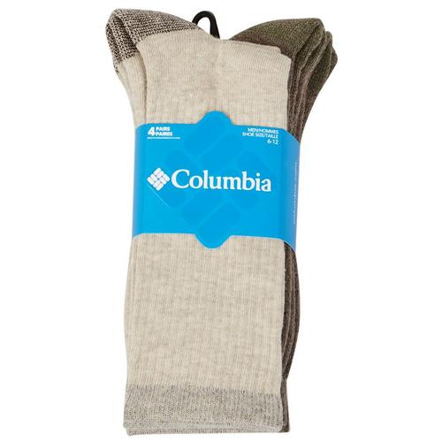Columbia Mens 4-pk. Cotton Casual Crew Ribbed Socks