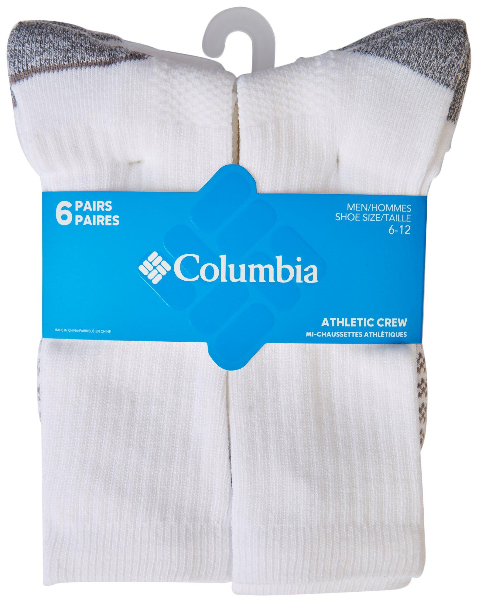 Columbia Mens 6-pk. Athletic Crew Socks