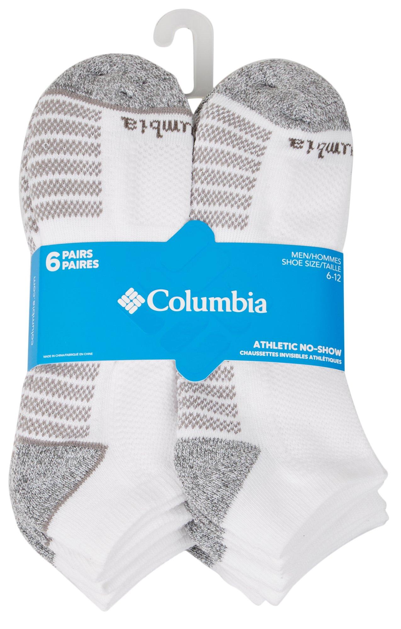 Columbia Mens 6-pk. Athletic Fashion No Show Socks
