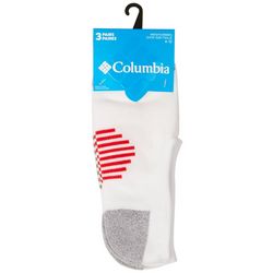 Columbia Mens 3-Pr. Stripe Accent Liner Socks Set