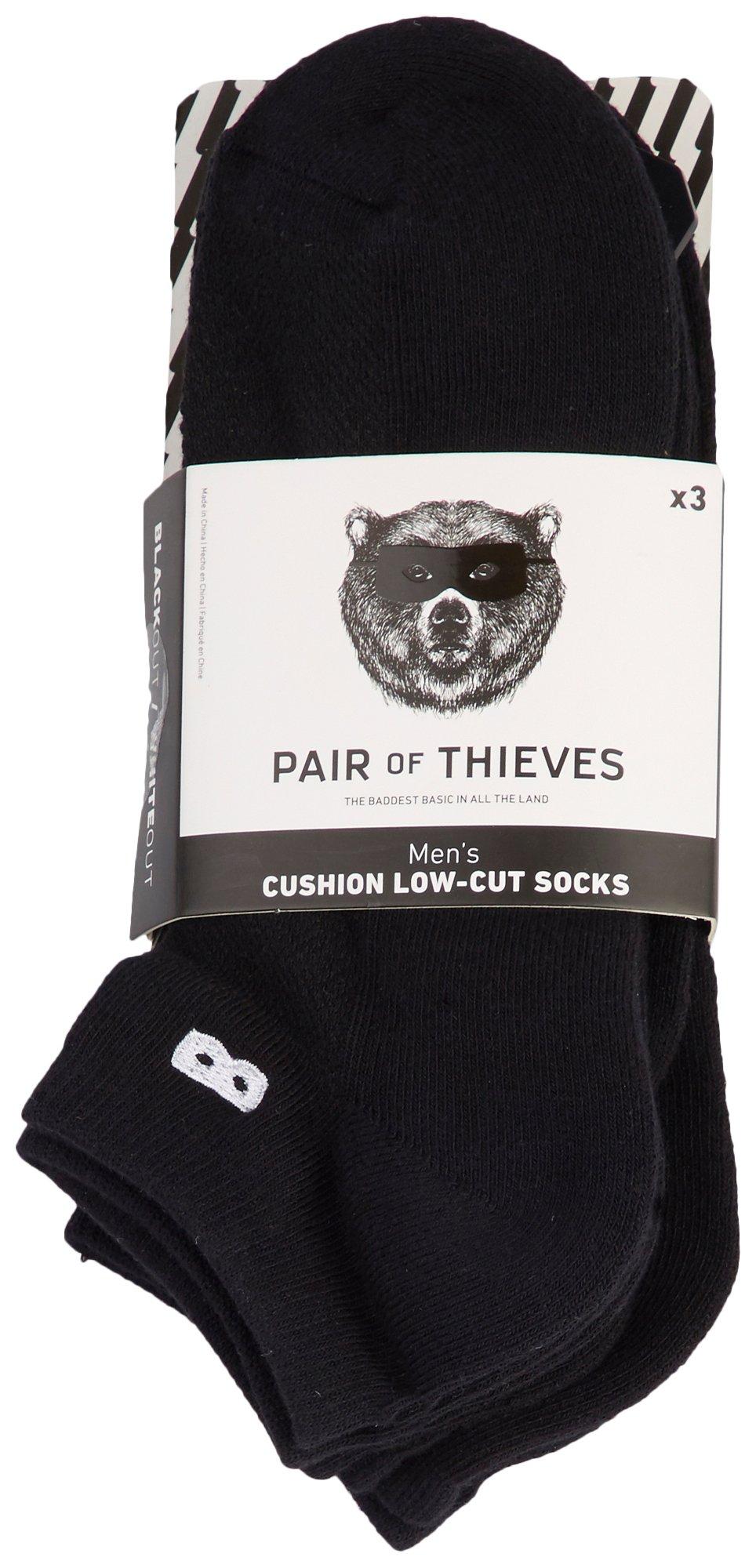 Pair of Thieves Mens 3-pk. Low-Cut Socks