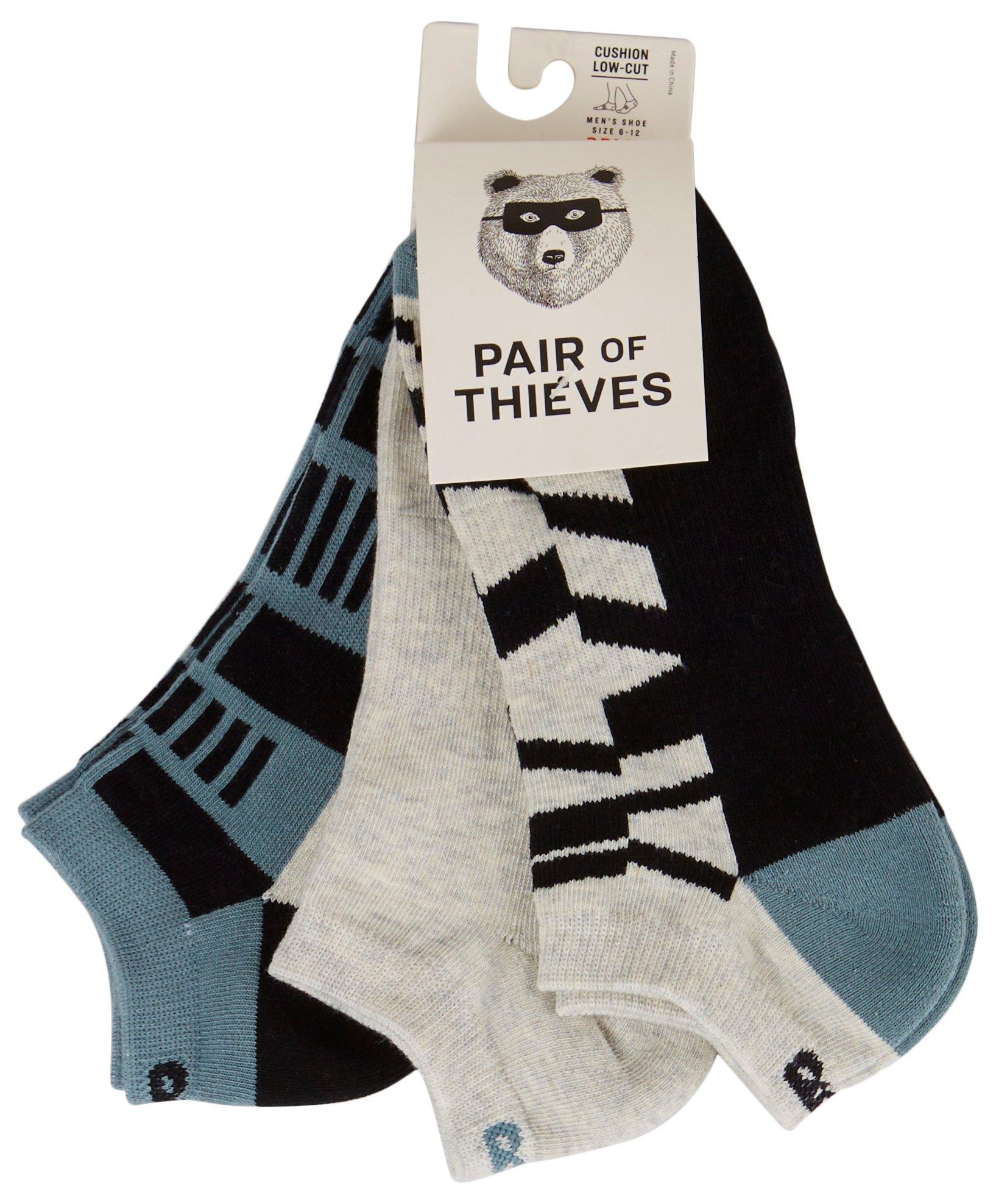 Pair of Thieves Mens 3-pk. Low Cut Socks