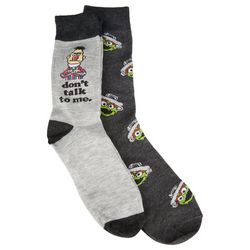 Sesame Street Mens 2-pk. Casual Crew Socks