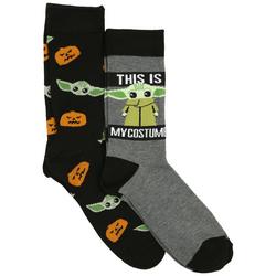 Mens 2pk. Halloween Crew Socks