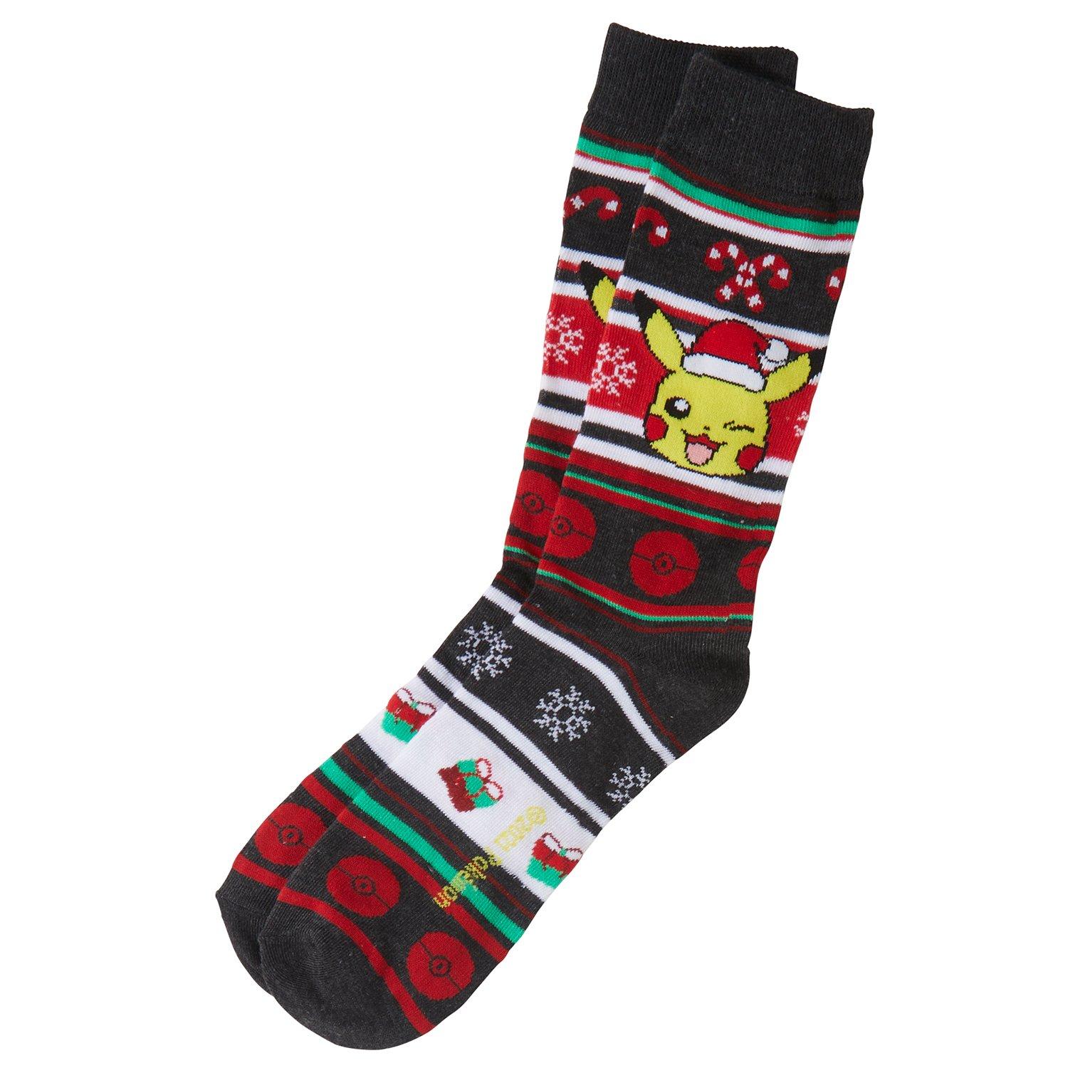 Pokemon Mens Print Crew Socks