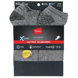 Hanes Mens 8-Pr. Ultra Cushion Colorblock Low Cut Socks