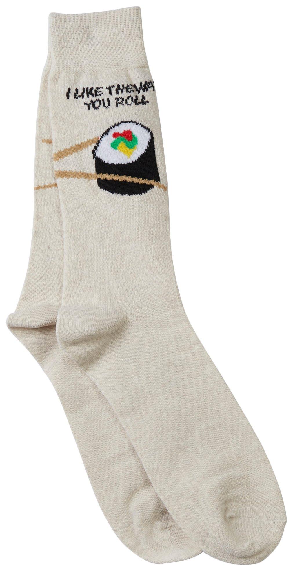 Into Socks Mens Sushi Roll Crew Socks