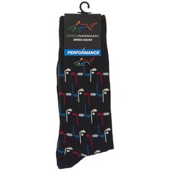 Greg Norman Collection Mens Dress Print Socks