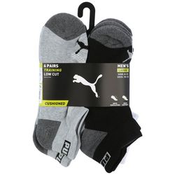 Puma Mens 6-pk. Colorblock Training Low Cut Socks