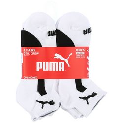 Puma Mens 6-pk. Colorblock Quarter Crew Socks
