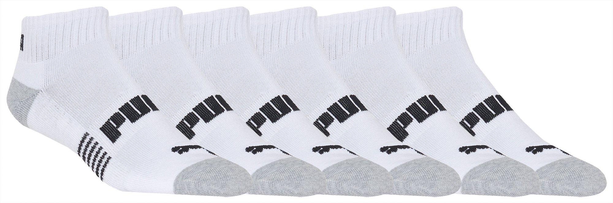 puma men's quarter crew socks