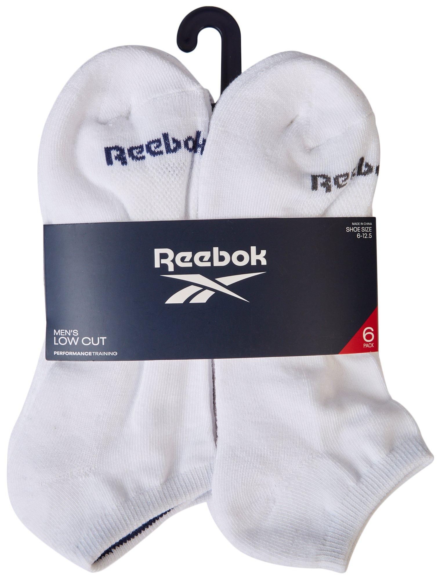 Mens 6-Pr. Solid Color Low Cut Socks