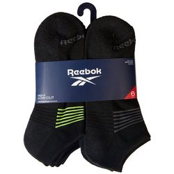 Reebok Mens 6-Pr. Stripe Low Cut Socks