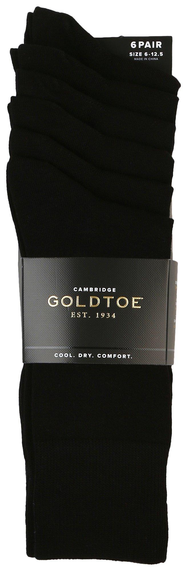 Gold Toe Mens 6-Pr. Cambridge Crew Socks