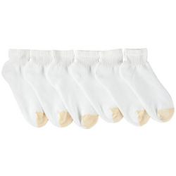 Mens 6-pk. Cotton Quarter Length Socks