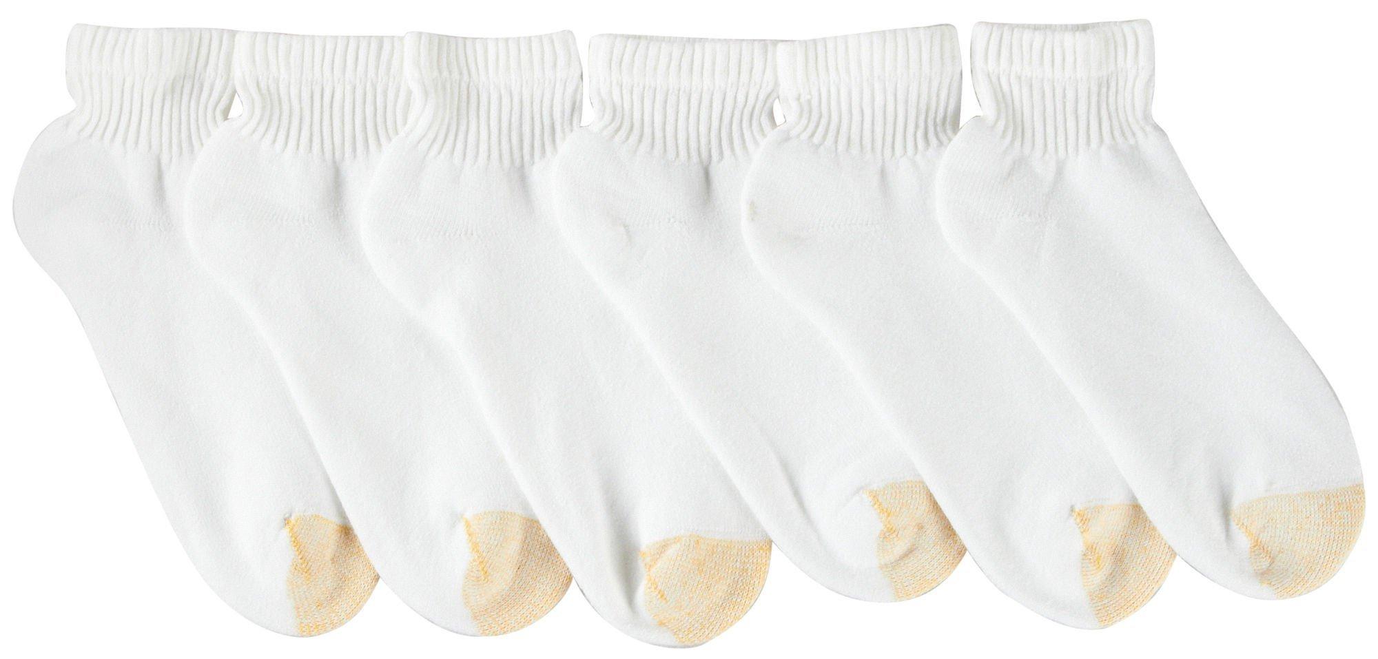 Mens 6-pk. Cotton Quarter Length Socks
