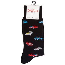 DAVCO Mens Muscle Cars Casual Print Crew Socks
