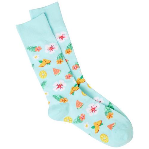 Davco Mens Hibiscus & Fruit Socks