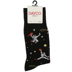 Davco Mens Astronaut Athlete Theme Mid-Calf Socks