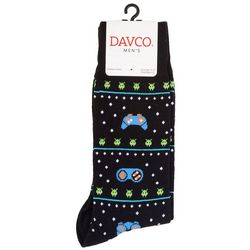 DAVCO Mens Video Games Casual Print Crew Socks