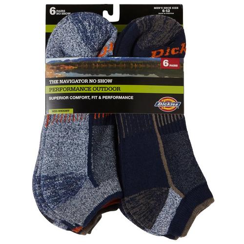 Dickies Mens 6-Pk Performance Outdoor Midweight Footie Socks