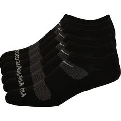 Mens 6-pk. Comfort Fit No-Show Black Socks
