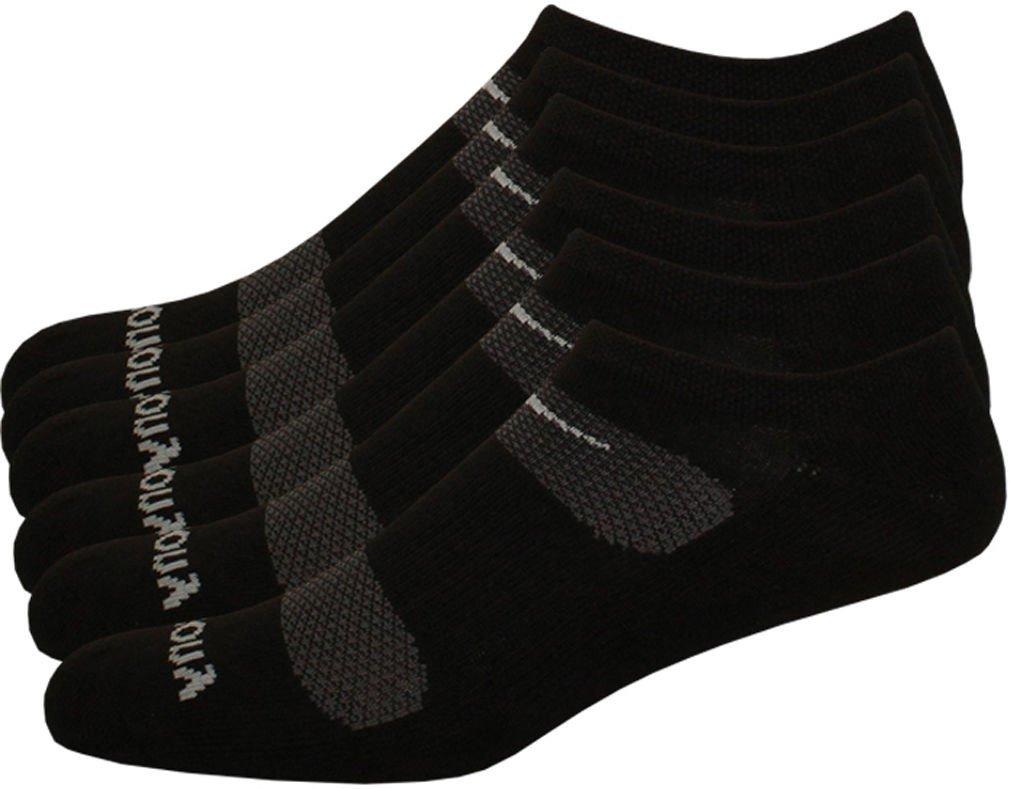 Mens 6-pk. Comfort Fit No-Show Black Socks