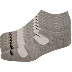 Saucony Mens 6-pk. Comfort Fit No-Show Grey Socks