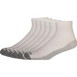 Mens 6-pk. Dri Tech White Quarter Socks
