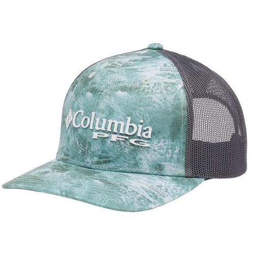 Columbia Mens PFG Mesh Camo Snap Back Hat