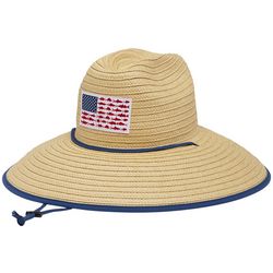Columbia PFG Americana Applique Straw Lifeguard Hat