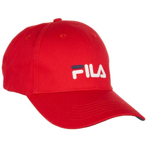 Fila Mens Logo Cotton Adjustable Snapback Baseball Hat