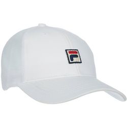 Fila Mens Logo Patch Mesh Snapback Baseball Hat