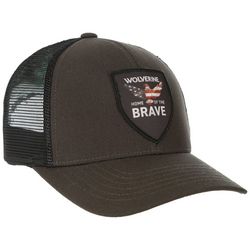 Mens Home Of The Brave Patch Mesh Hat