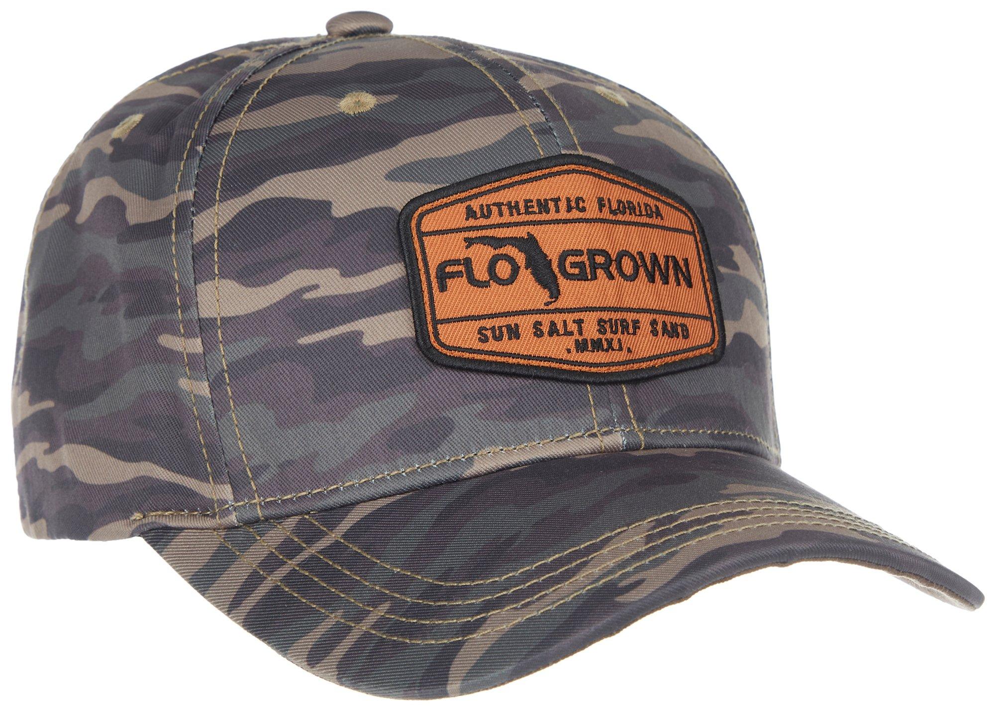 FloGrown Mens Embroidered Logo Patch Snapback Hat