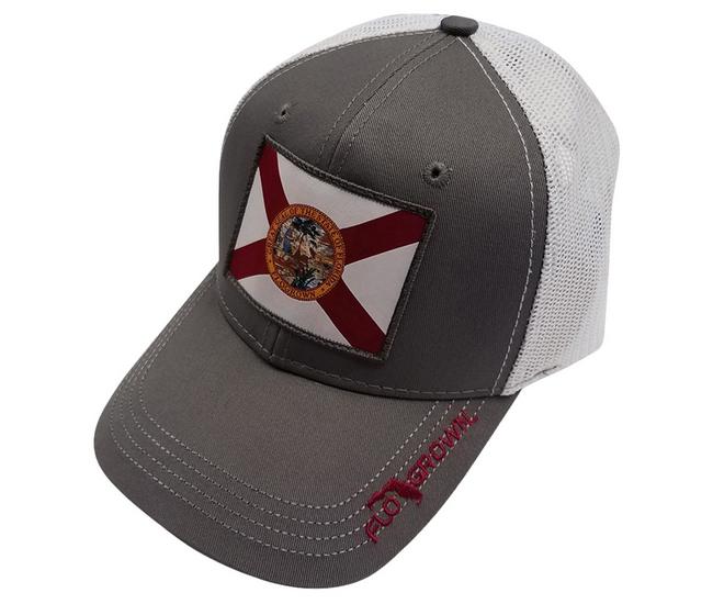 FloGrown Mens Florida Flag Patch Snapback Hat