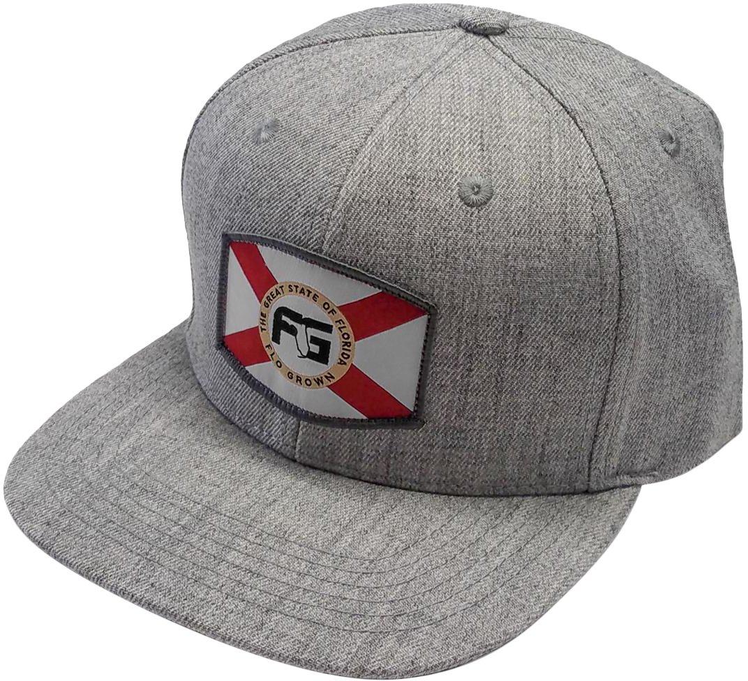FloGrown Mens Flag Shield Snapback Hat