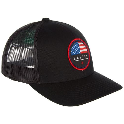 Hurley Mens Staple Destination Americana Patch Trucker Hat