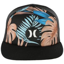 Hurley Mens Balboa Tropical Print Mesh Trucker Hat
