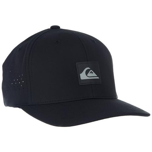 Quiksilver Mens Logo Patch Perforated Fabric Baseball Hat
