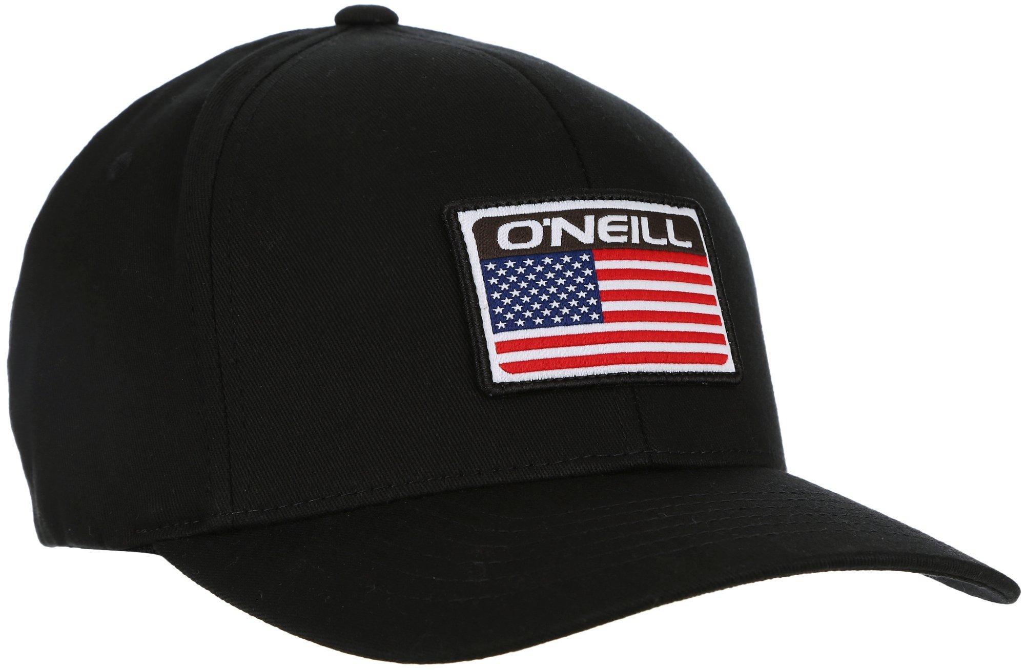 O'Neill Mens Logo Patch Solid Color FlexFit Baseball Cap
