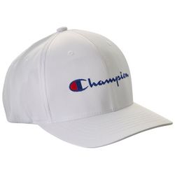 Champion Logo Flexfit Solid Color Baseball Hat